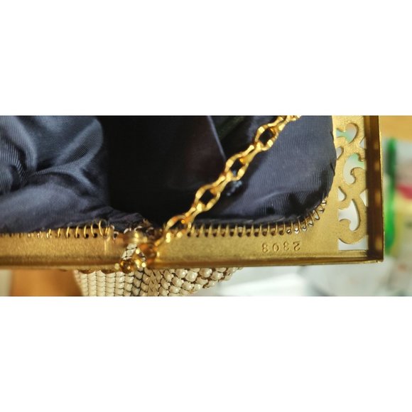 1950's - 60's Mesh Whiting & Davis Vintage Evening Bag - Picture 4 of 7